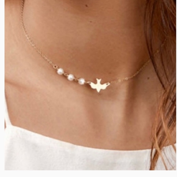 Ocean Dreams Jewelry - NWT Dove and Pearl Necklace